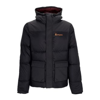 Cotopaxi Zwarte Waterdichte Donsjas met Hoge Kraag - Heren - Gewatteerde jassen - Zwart - XL - Nylon - Jassen