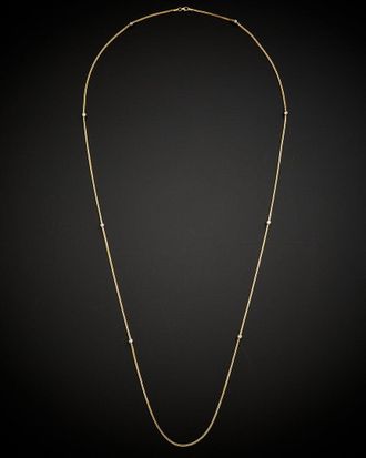 Italian Gold, Inc 14K Italian Gold Two-Tone Bead Station Necklace