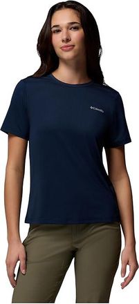 Columbia Wild Springstm Short Sleeve Womens Clothing Collegiate Navy 1 : 2XL, Elastane/Polyester