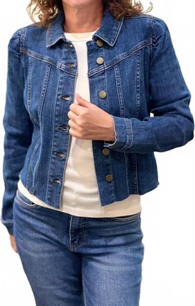 Kut from the Kloth Shaya Crop Denim Jacket In Faithfully