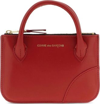 Comme Des Gar&ccedil;ons Handles Portemonnee - Dames - Handtassen - Rood - ONE Size - Leer - Tassen