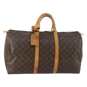 Louis Vuitton Vintage, unisex, Bruin, ONE Size, Pre-owned Weekendtas