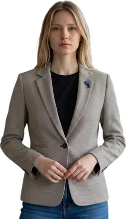 House of Cavani Dames tweed maatgemaakte colbert wolen mix formele jas - Kyoto