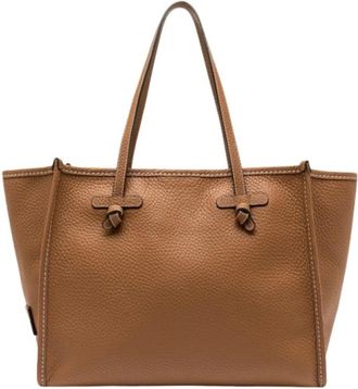 Gianni Chiarini Marcella Tote Bag - Dames - Shoppers - Bruin - ONE Size - Leer - Tassen