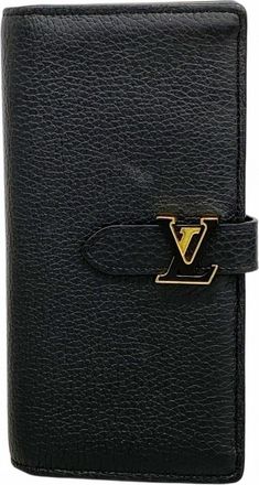 Louis Vuitton Noir Long Wallet (Bi-Fold) (Pre-Owned)
