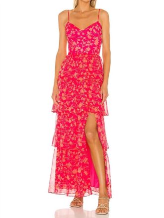 Amanda Uprichard Thaddea Maxi Dress In Brookeside