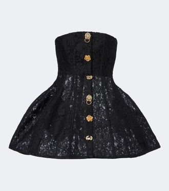 Blumarine Vestido bustier de encaje