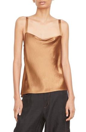 Vince Cowl Neck Satin Camisole in Nile at Nordstrom Rack, Size X-Large