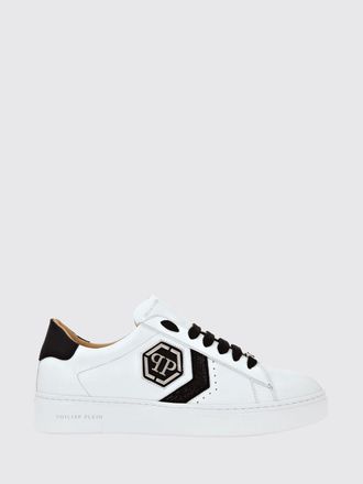 Philipp Plein Sneakers basse in pelle con monogram e logo Hexagon