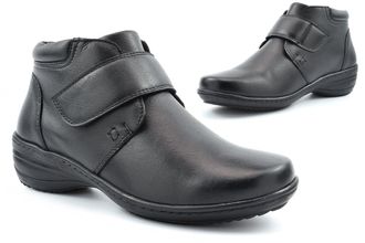 Generic Womens Wide Fit Boots Womens Leather Boots Size 6 Ladies Wide Fit Boot Ladies Ankle Boot Low Wedge Heel Wedge Heels Double EE Width E Width Genuine Le