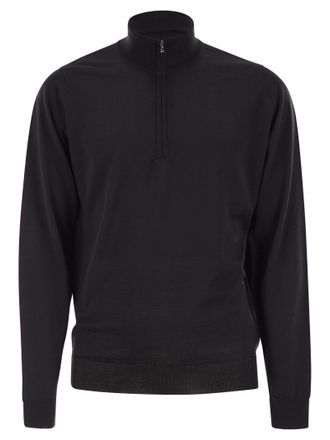 John Smedley Jersey con cuello alto y media cremallera Barrow de John Smedley