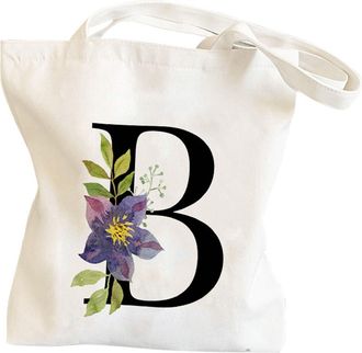 Generic Men And Women And Letters Print Canvas Bag For And Picnics Mens Purses Or Shoulder Bags (B, One Size)
