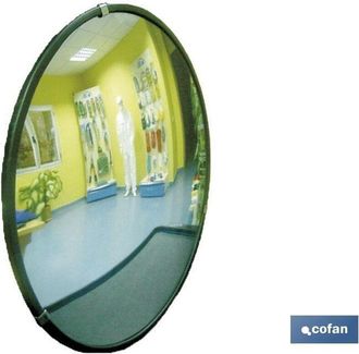 cofan Espejo Convexo Interiores 80cm., Espejo Convexo De Cristal Acr&iacute;lico Adecuado Para Garajes, Supermercados, Cruces Interiores, Colegios, Hospitales, Etc