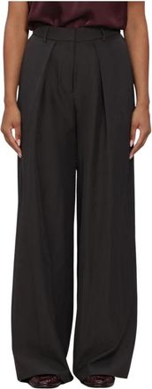 Omoda Om-Robin X Quinty Wide Broeken - Dames - Wijde Broeken - Zwart - XS - Polyester - Broeken