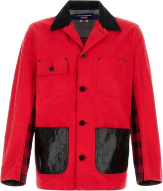 Junya Watanabe Patchwork Werkjas - Heren - Zomerjassen - Rood - M - Jassen