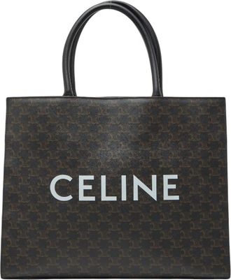 Celine Black Pvc Leather Tote Bag (Pre-Owned)