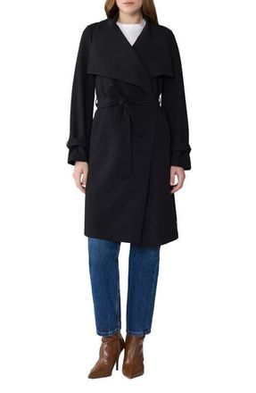 Soia & Kyo Olivia Trench Coat in Black at Nordstrom, Size X-Large