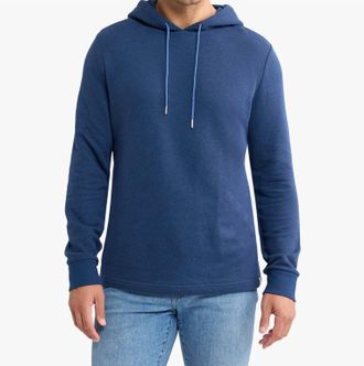 Fair Harbor Tailwind Hoodie In Navy Twill