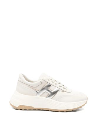 Hogan Low-Top Sneakers With Metallic Accent And Chunky Sole