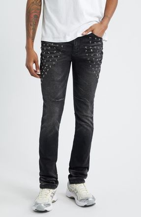 Rta Olivier Skinny Jeans in Graphite Fade Cross at Nordstrom, Size 34