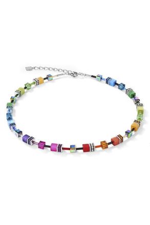 Coeur de Lion Geocube Necklace in Rainbow at Nordstrom