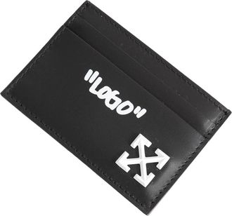 Off-white Jitney Quote Card Case - Heren - Portefeuilles - Zwart - ONE Size - Katoen - Accessoires
