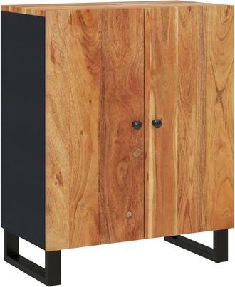 vidaXL Aparador De Madera Maciza De Acacia 60x33x75 Cm Vidaxl