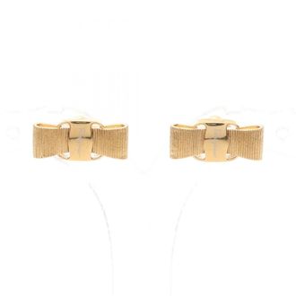 Ferragamo Plating Stud Earrings (Pre-Owned)