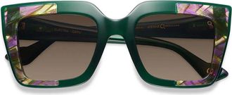 Etnia Barcelona Electra GRPU Womens Sunglasses Green Size 52