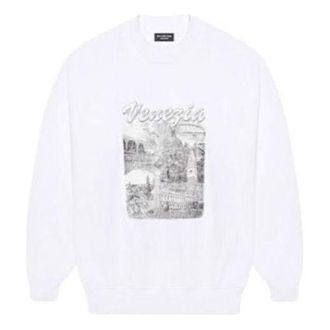 Balenciaga Venezia Print Sweater White 652981TKV899094