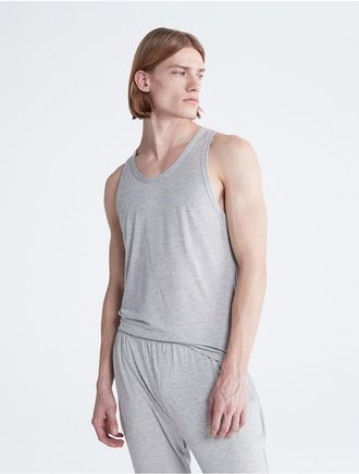 Calvin Klein Mens Ultra-Soft Modern Lounge Sleep Tank - Grey - XL