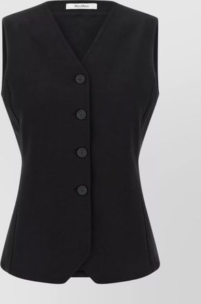 Max Mara tailored vest featuring button detailing