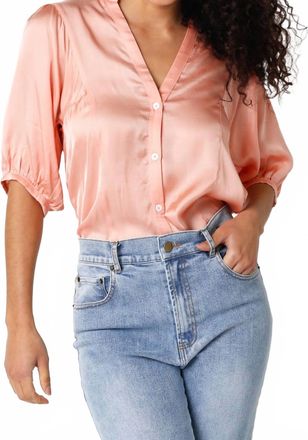 Olivaceous Bright Ideas Top In Orange