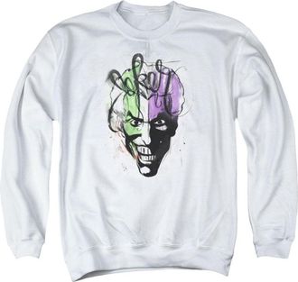 Gildan Batman Joker Airbrush Adult Crewneck Sweatshirt