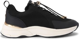 Kurt Geiger Womens Link Toggle Sneakers - Black Fabric - Size UK 4