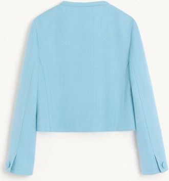 Valentino Giacca Corta In Canvas Donna PASTEL GREY 38