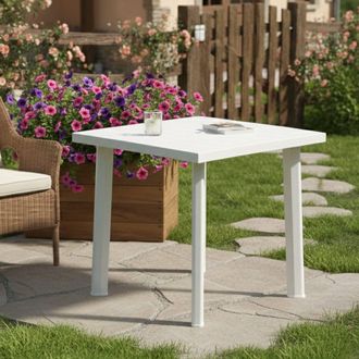 Dmora Dmora Table Rectangulaire Modulable, Made In Italy, 80 X 75 X 72 Cm, Couleur Blanc