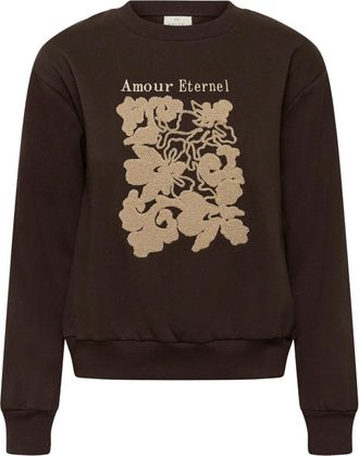 Kaffe KAroseanne Sweat - Sweatshirts & Hoodies - Mujer - Marr&oacute;n - XL