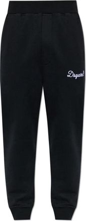 Dsquared2 Logo Trainingsbroeken - Heren - Sweatpants - Zwart - L - Katoen - Broeken