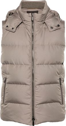 Moorer Fire SKT padded gilet - men - Feather Down/Polyester/Polyamide - 50 - Grey