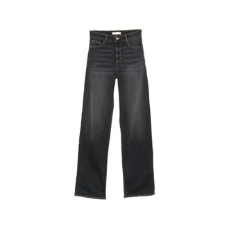Icon Denim Los Angeles Joia Rechte jeans - Dames - Jeans - Zwart - Maat: W30 Zijde