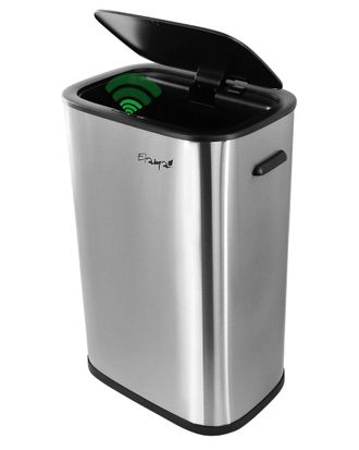 Elama 14.5 Gallon Automatic Sensor Hands Free Trash Can