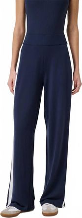 Travis Mathew Cloud Terry Varsity Pant In Navy Blazer