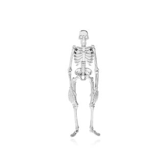 Alexander McQueen Alexander McQueen, Brooches, male, Gray, Size: ONE SIZE Dancing Skeleton Pin Brooch