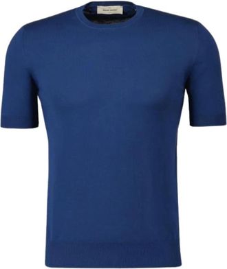 Gran Sasso Casual T-shirt - Heren - T-shirts - Blauw - L - Katoen - Tops