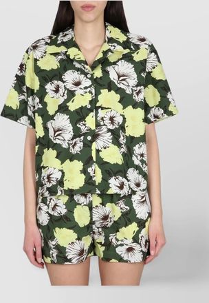 Msgm floral print cotton shirt