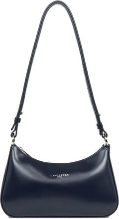Lancaster Stijlvolle Rits Schoudertas Blauw - Dames - Schoudertassen - Blauw - ONE Size - Leer - Tassen