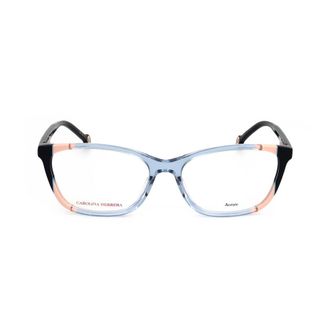 Carolina Herrera Ladies Blue Rectangular Eyeglass Frames HER 0124