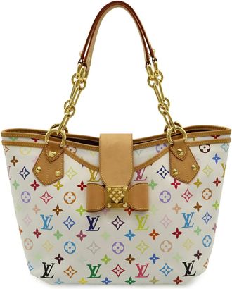 Louis Vuitton Blanc Monogram Multi-Color White Monogram Multicolore Pvc Coated Canvas Shoulder Bag Tote Bag (Pre-Owned)