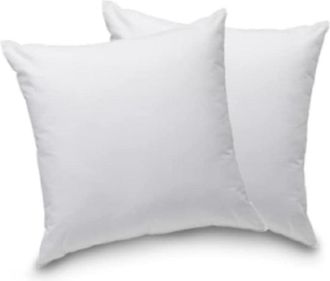 OEM Juego De 2 Almohadas De Confort - Fibras Sint&eacute;ticas - Blancas - 60x60 Cm, Poli&eacute;ster